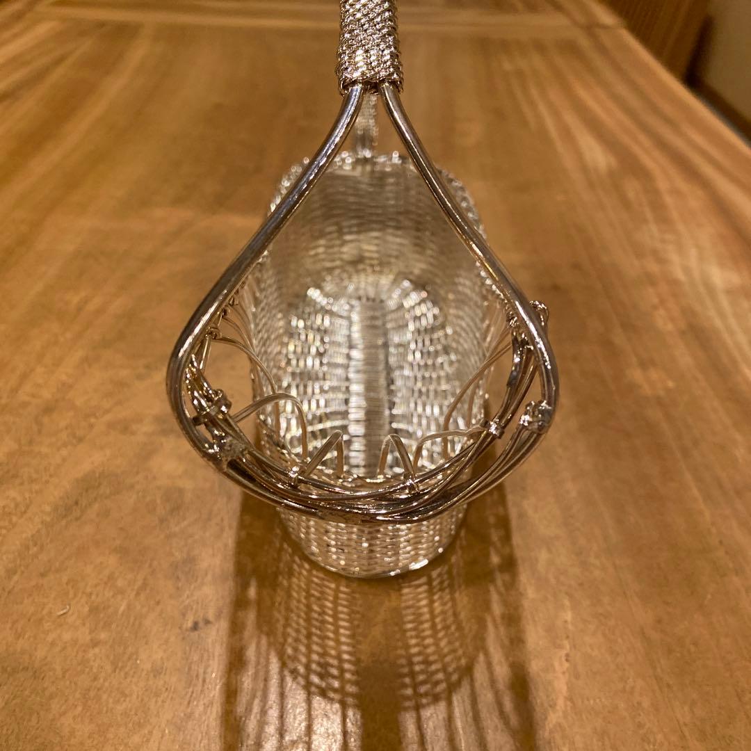 シルバーコーティング高級ワインバスケット