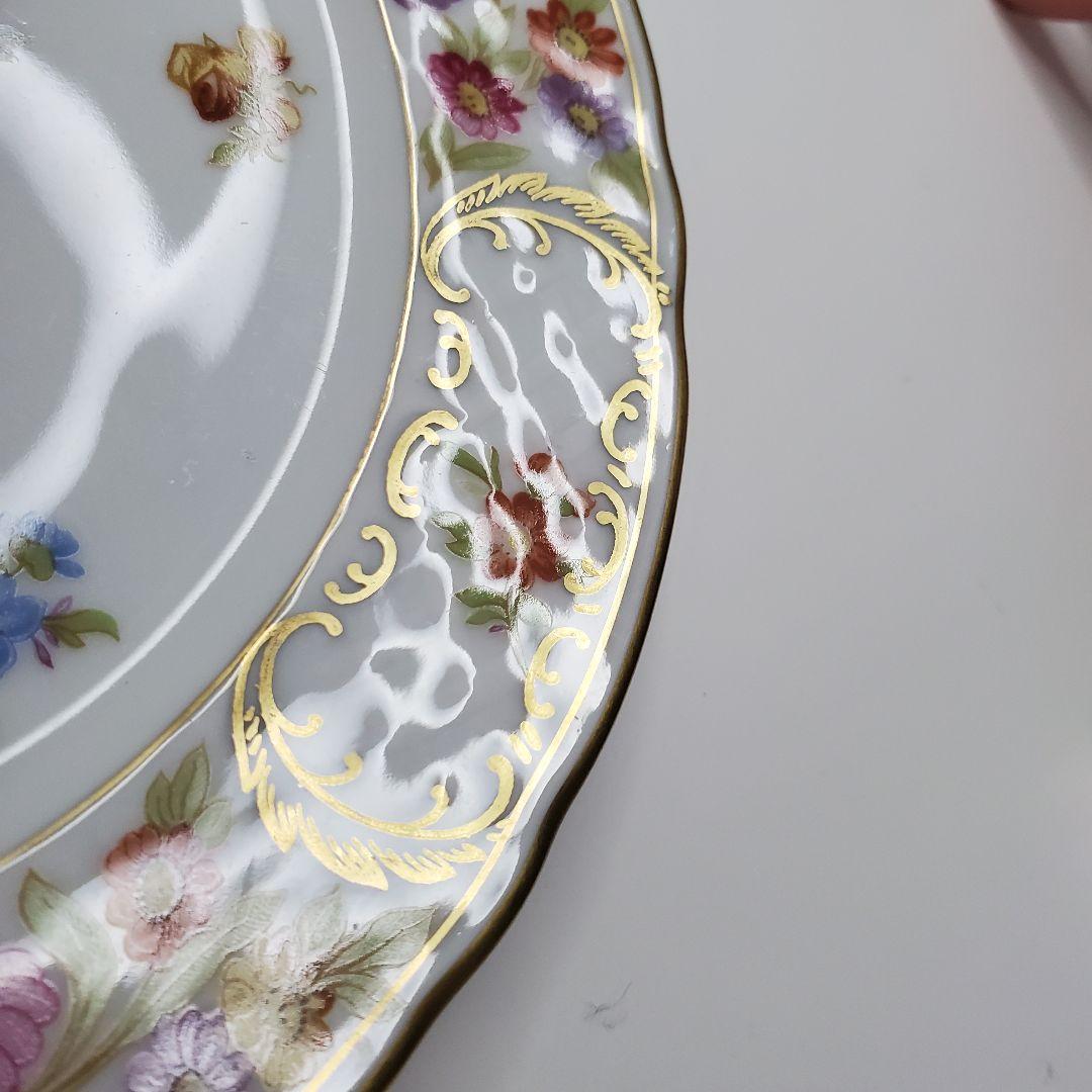 ドイツ製◆シューマンババリア◆ドレスデンフラワー プレート 19.5cm ②