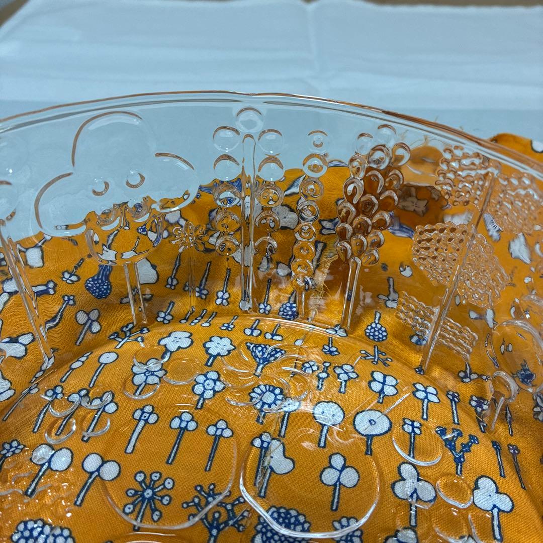 イッタラ　ヌータヤルヴィ　フローラ　ボウル　クリア　150mm　スコープ　布付き