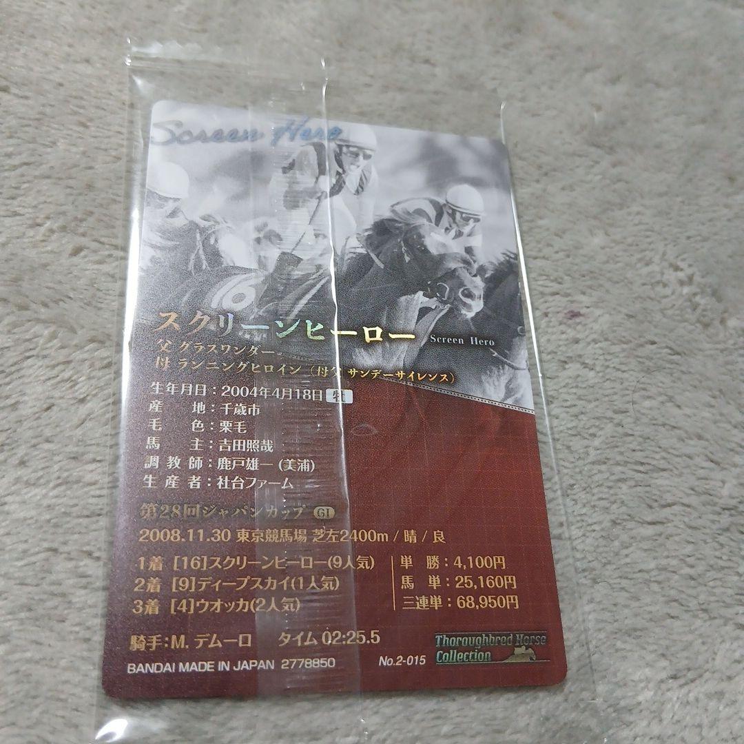 スクリーンヒーロー M.デムーロ金箔サイン付き！！ジャパンカップ 。