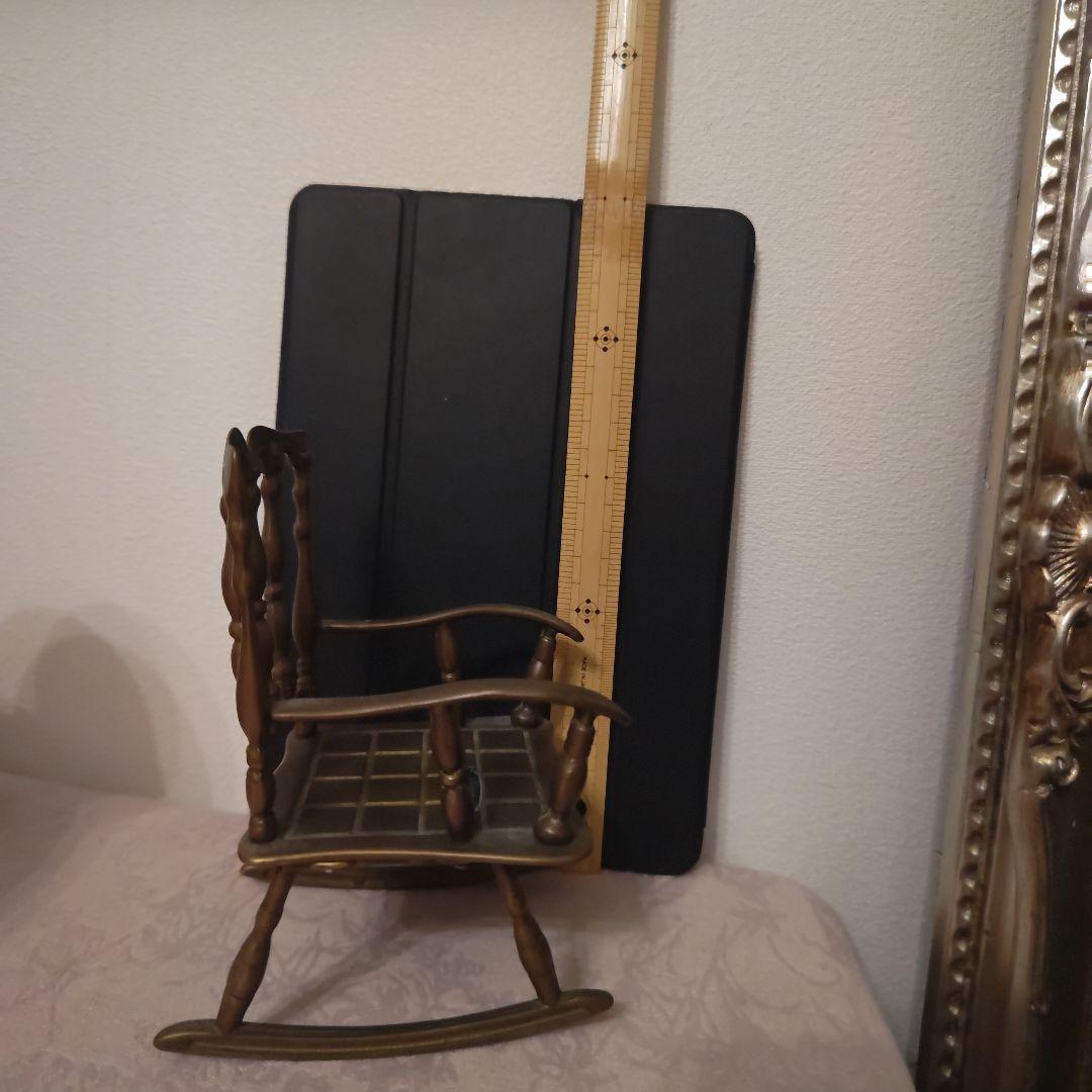 ドマン　ロッキングチェア　ドールチェア　イタリア製　真鍮　アンティーク　ブラス