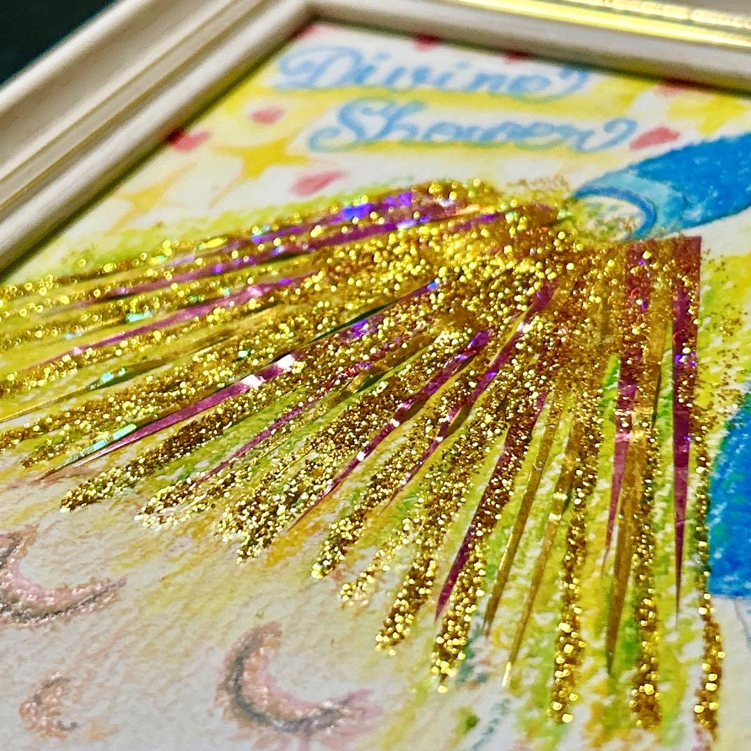 【原画】見るだけで強力浄化ヒーリング画✨「聖なる光のシャワー」
