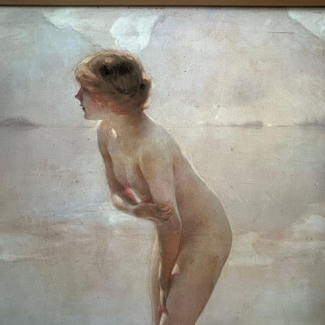 世界の名画　ポール・シャバ　9月の朝　ヌード インテリア 美術品