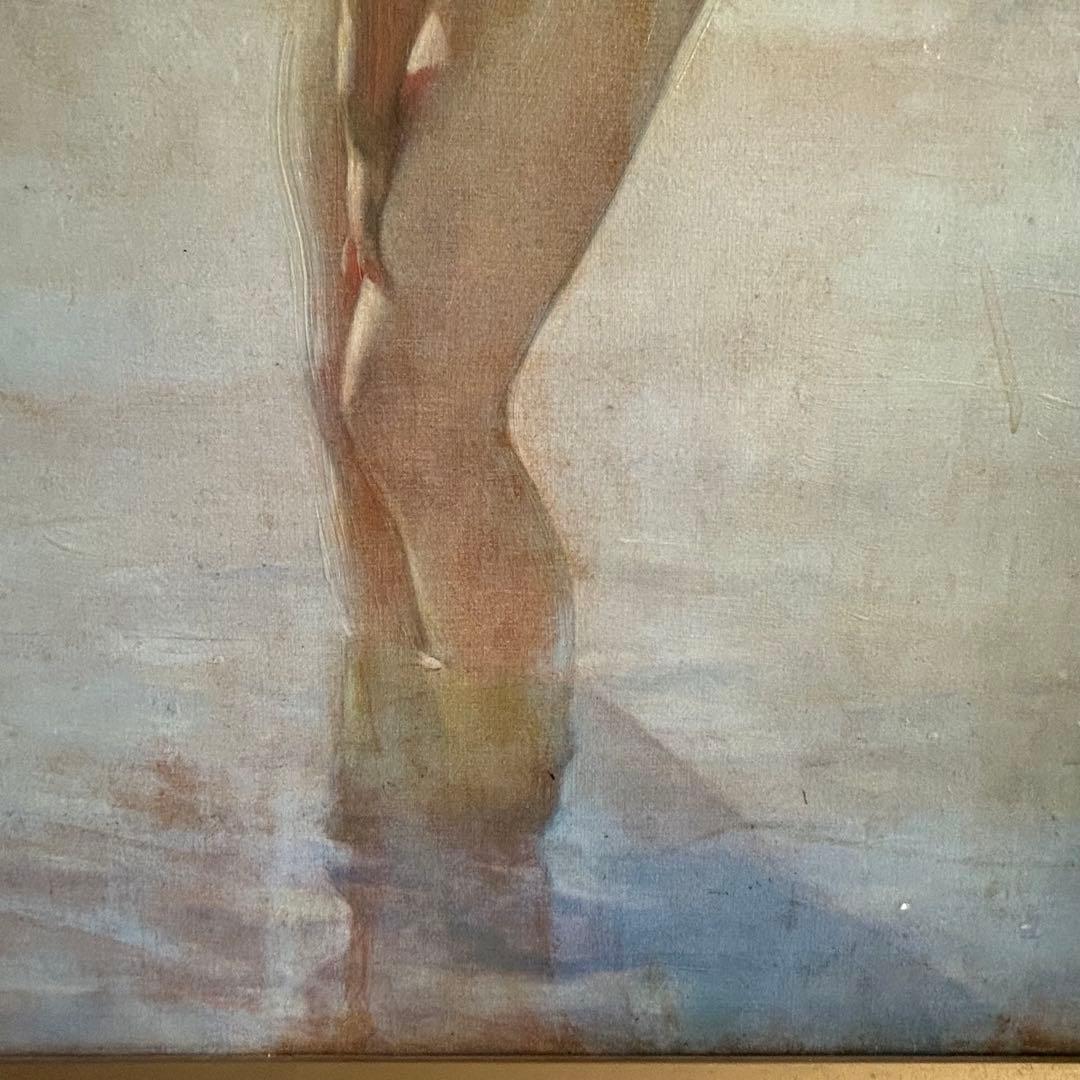 世界の名画　ポール・シャバ　9月の朝　ヌード インテリア 美術品