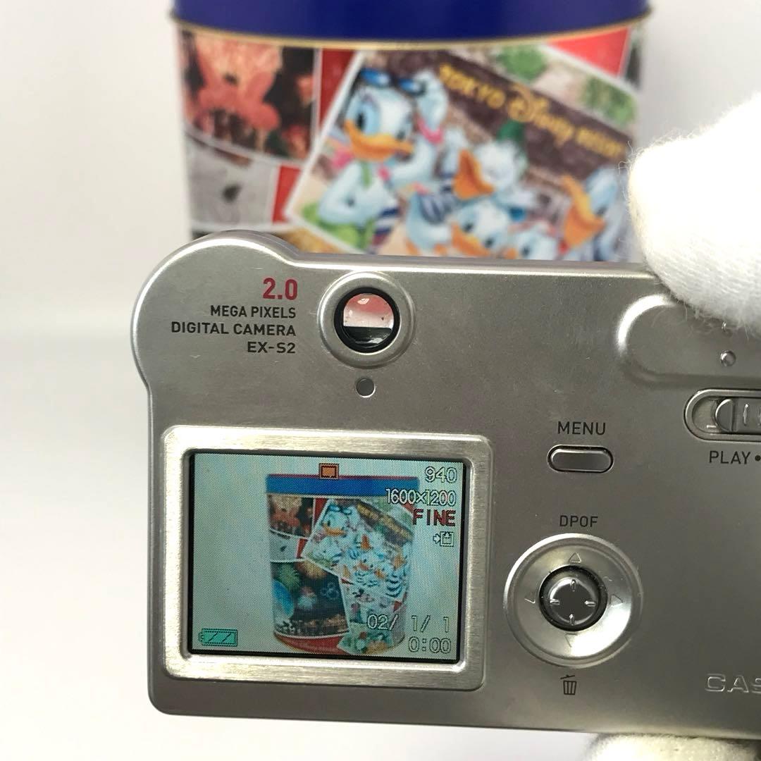 レトロ⭕️【動作oK!】CASIO EXILIM CARD EX-S2 シルバー