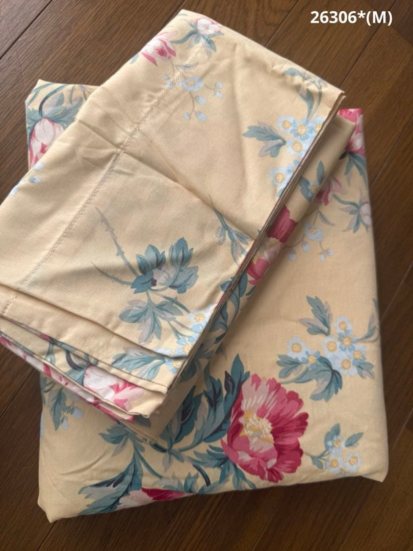 Ralph Laurenラルフローレン、掛け布団カバー、枕カバー、花柄、コットン