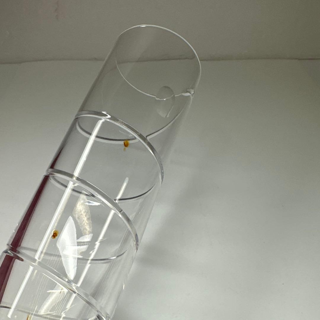 バカラ　スパイラル　フラワーベース　共箱　高さ20㎝ 東Y7-0410☆2F