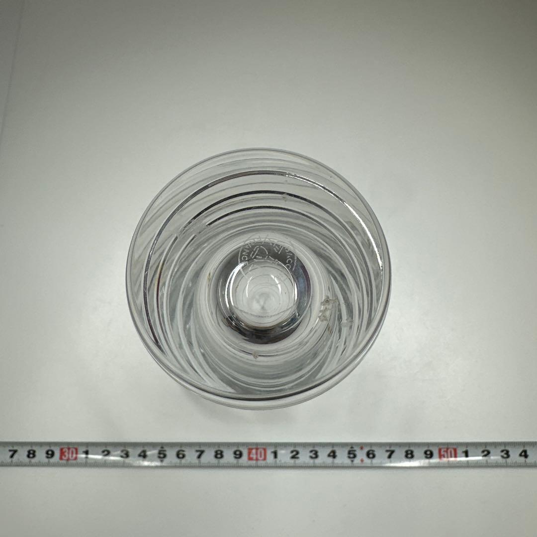 バカラ　スパイラル　フラワーベース　共箱　高さ20㎝ 東Y7-0410☆2F