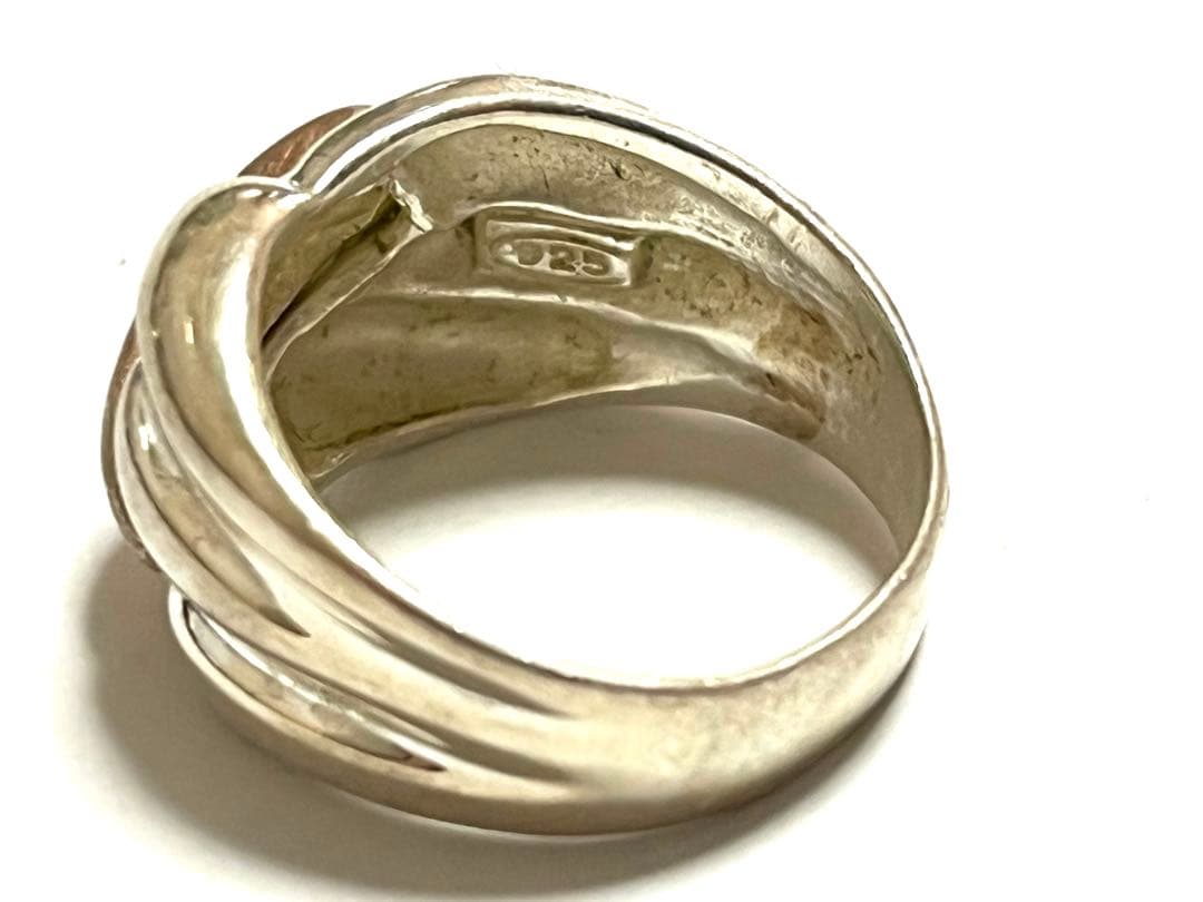 MILOR リング　指輪　SV925 シルバー　編み込み　イタリア　ヴィンテージ