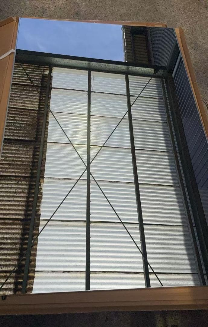 【中古】幅100x160cm 銀色 2番➕木色24番