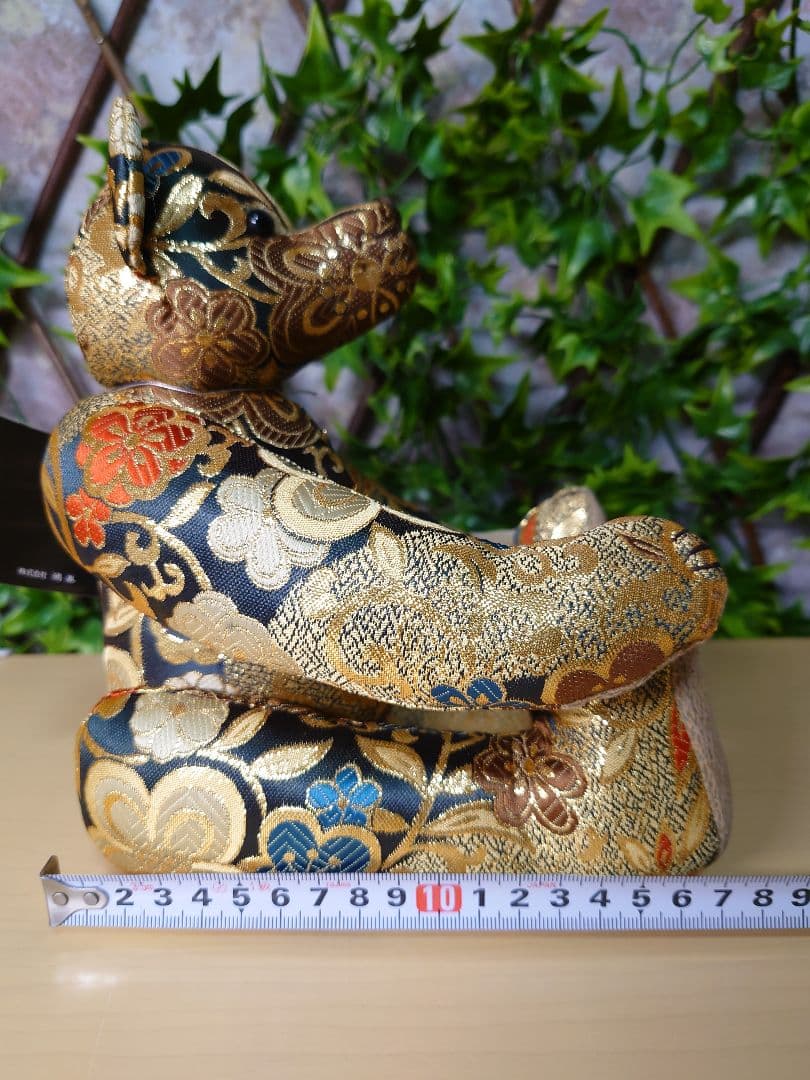 黒船堂 テディベア teddy bear錦織り JAPAN　キラキラGOLD ☆