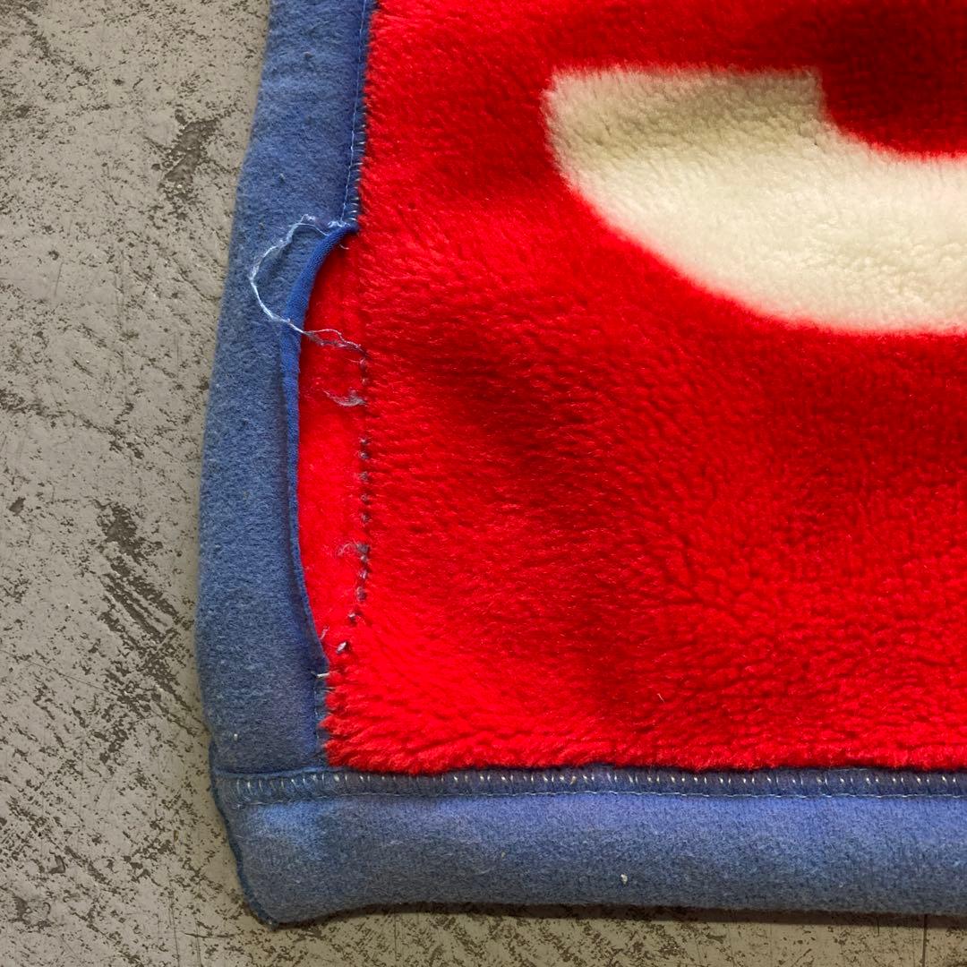 【当時物】80s SNOOPY スヌーピー　毛布 大阪西川 174×132