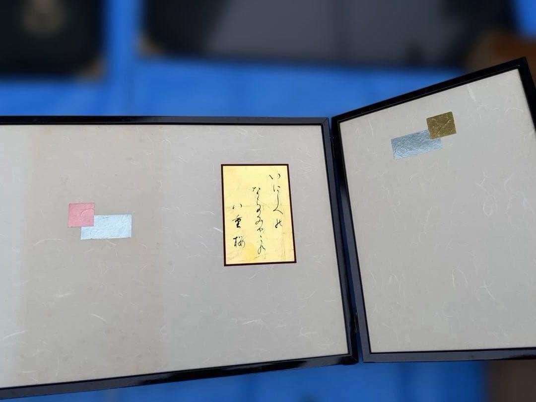 5月飾り　極上黒漆屏風　花丸模様蒔絵付