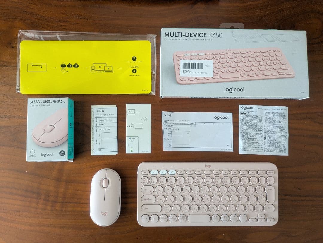 【ほぼ未使用品】ワイヤレスキーボード/ワイヤレスマウス/ロジクール
