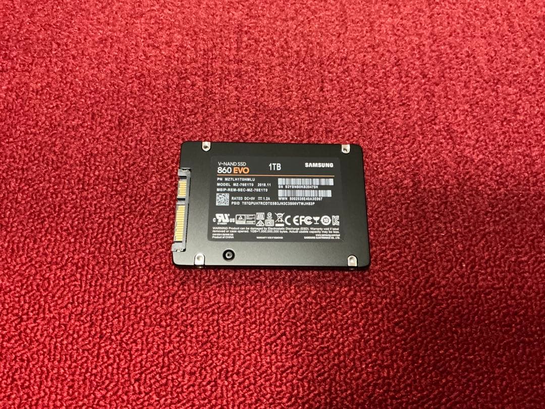 内蔵型SSD SAMSUNG SSD 860 EVO 1TB SATA6Gb/s