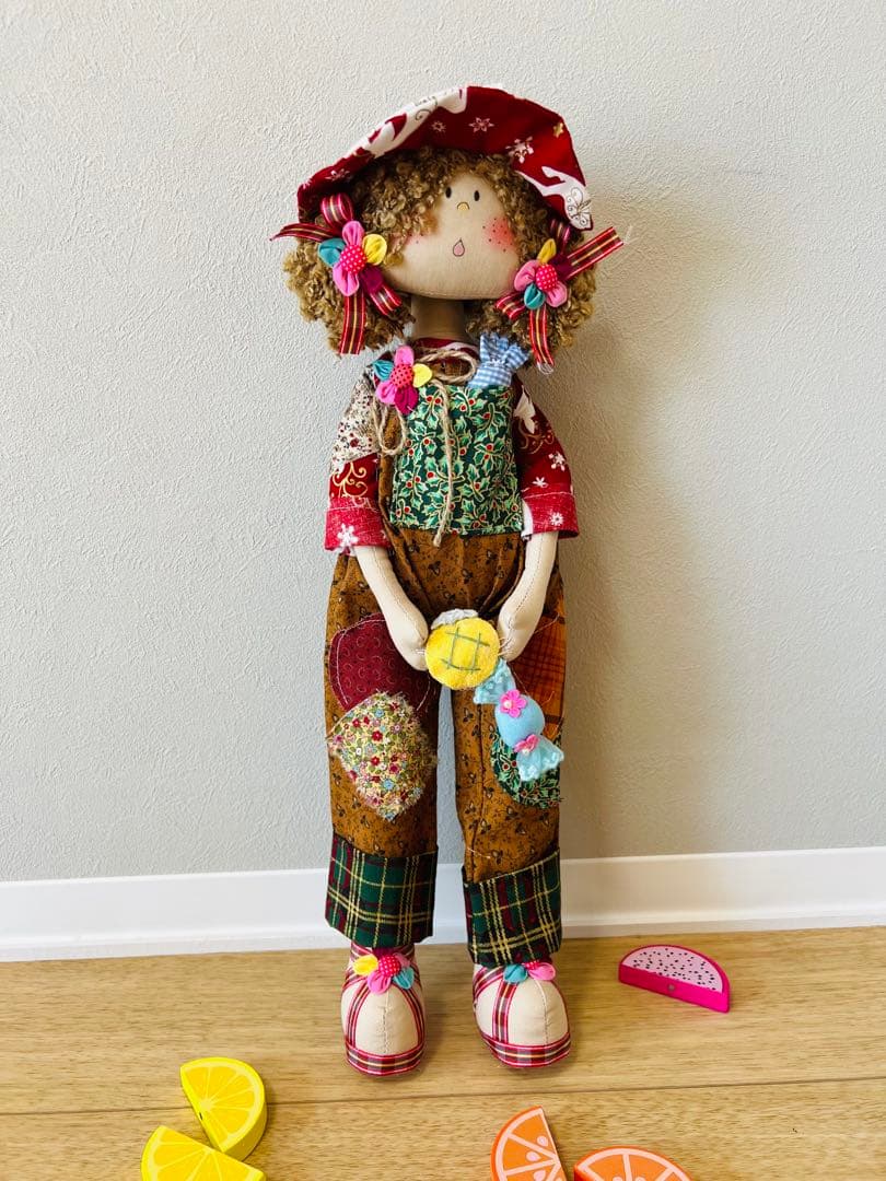2体セット男女　ハンドメイドカントリードール*手作り人形