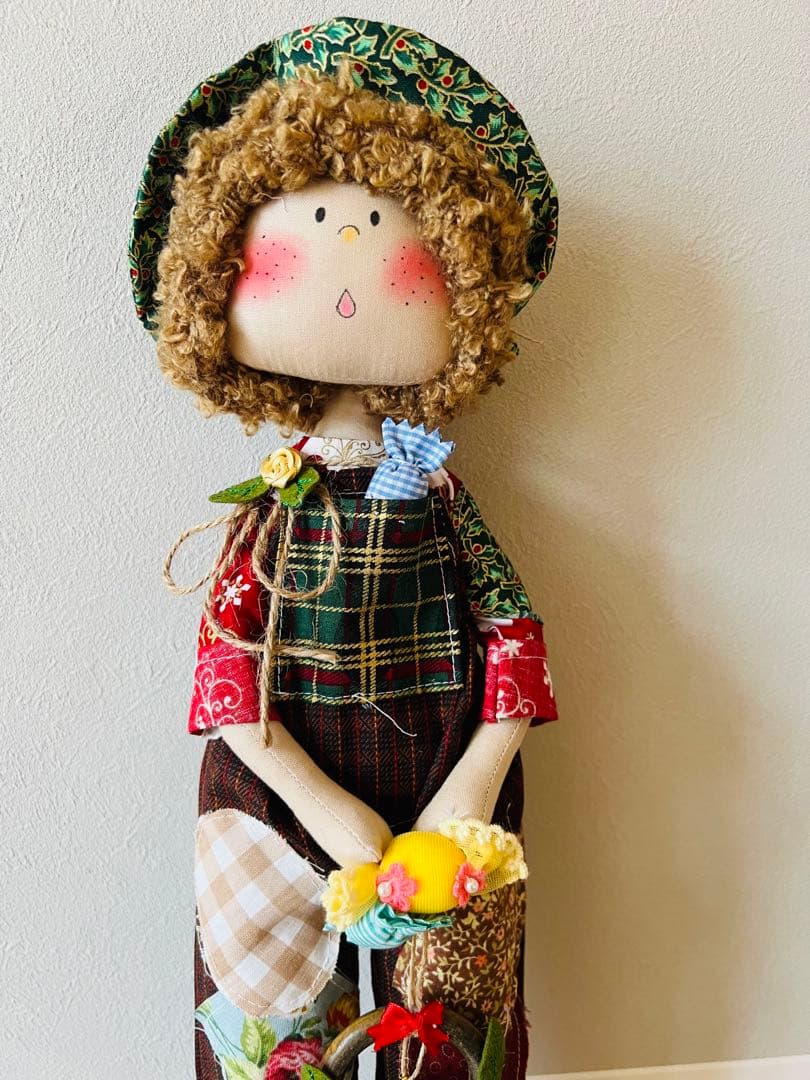 2体セット男女　ハンドメイドカントリードール*手作り人形