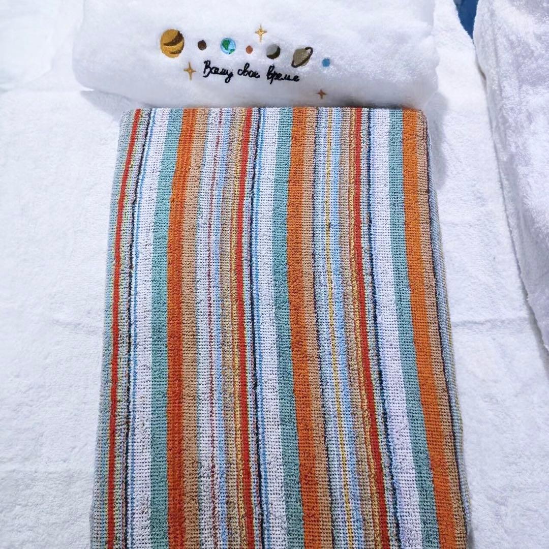 タオルケット 柔らかいコットン素材 綿100%素材 、（2枚セット）新品