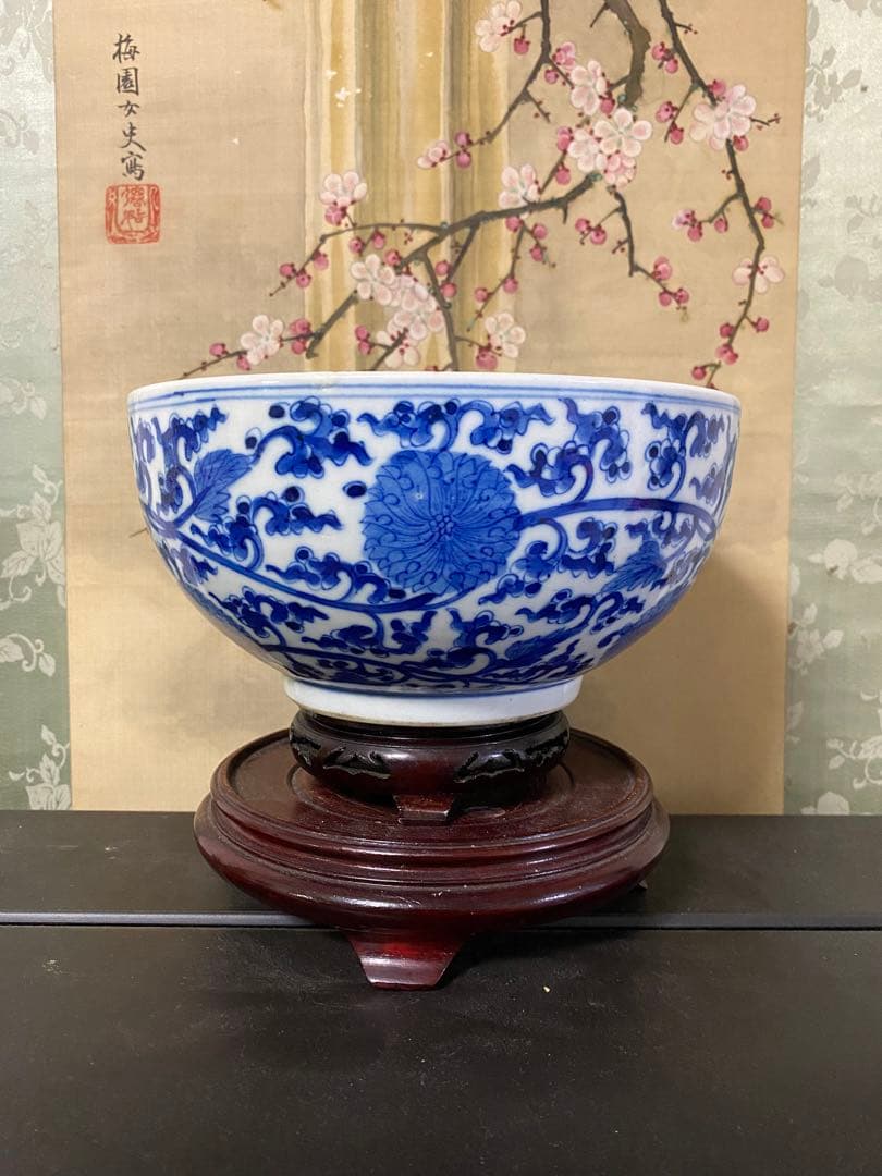 清朝時代　大清乾隆年製 中国古美術　大鉢　古物保証