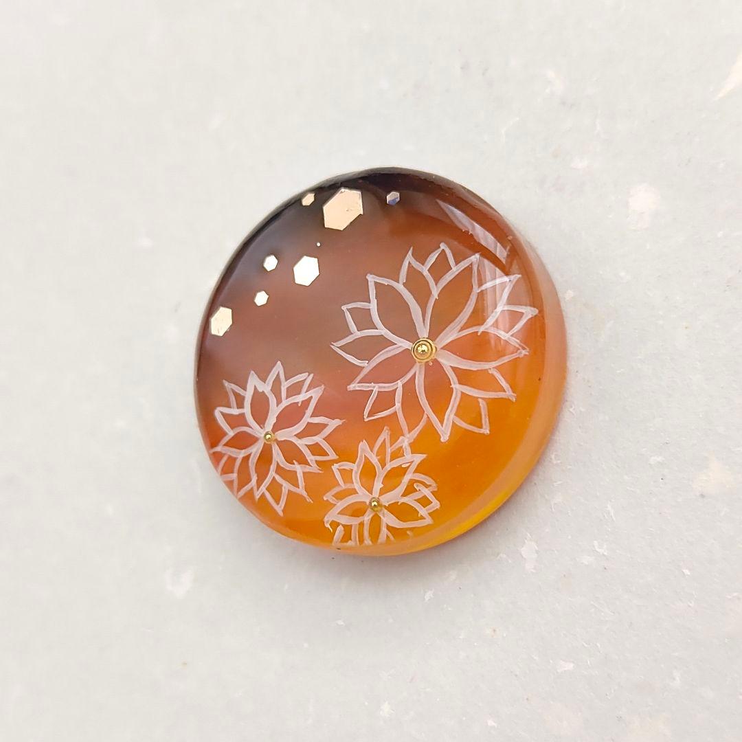 【887】ハンドメイド　レジン　ヘアゴム　ポニーフック