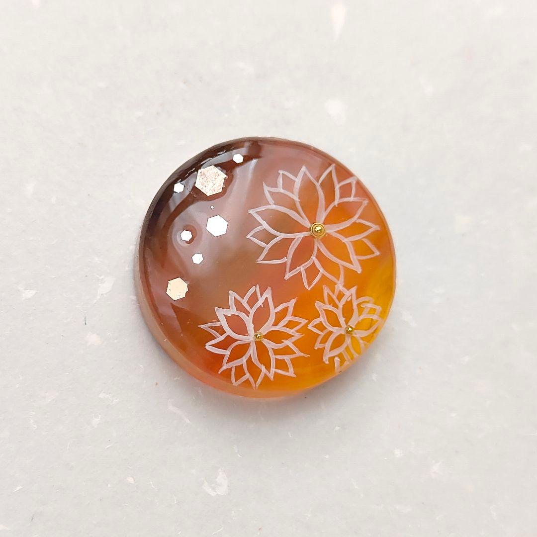 【887】ハンドメイド　レジン　ヘアゴム　ポニーフック