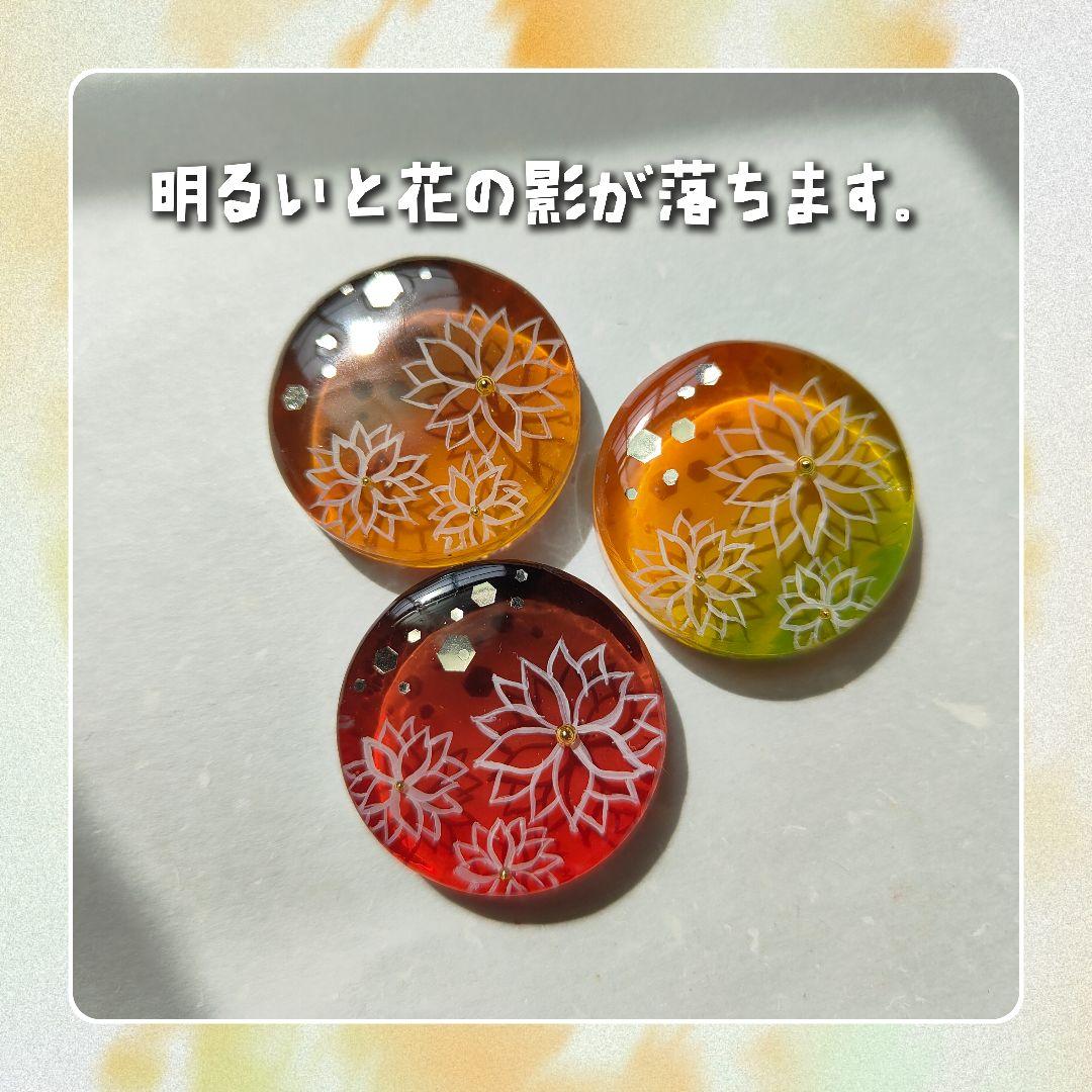 【887】ハンドメイド　レジン　ヘアゴム　ポニーフック