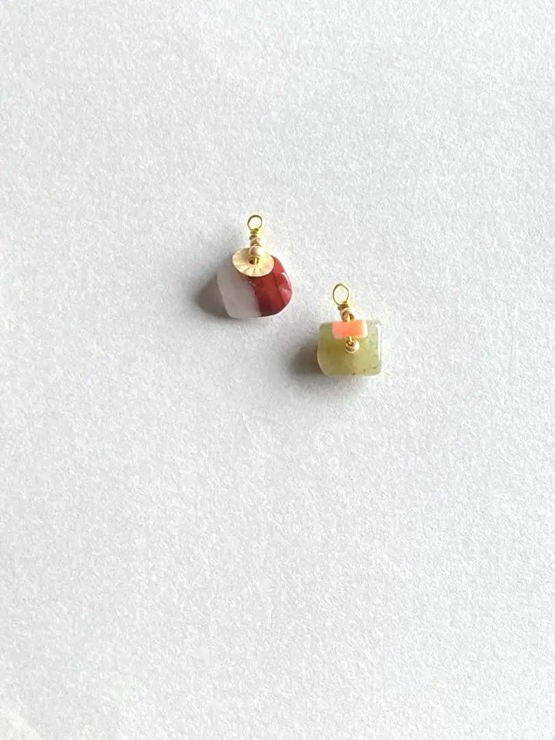 no.0418 バイカラーとお抹茶のジェイド　一点物