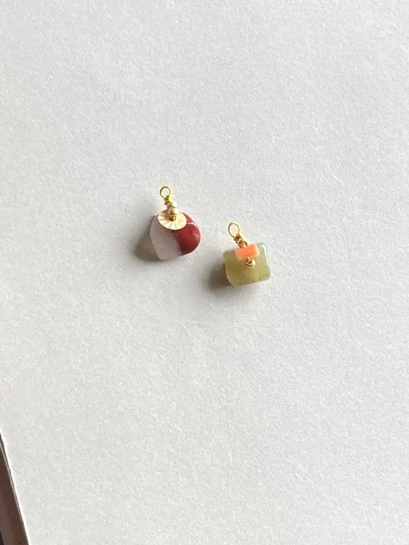 no.0418 バイカラーとお抹茶のジェイド　一点物