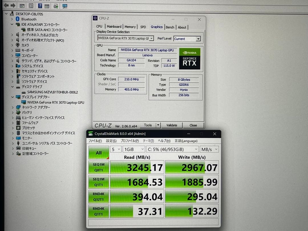 Windowsノート本体 TM3-02A Lenovo Legion 5 Pro i9-11980HK
