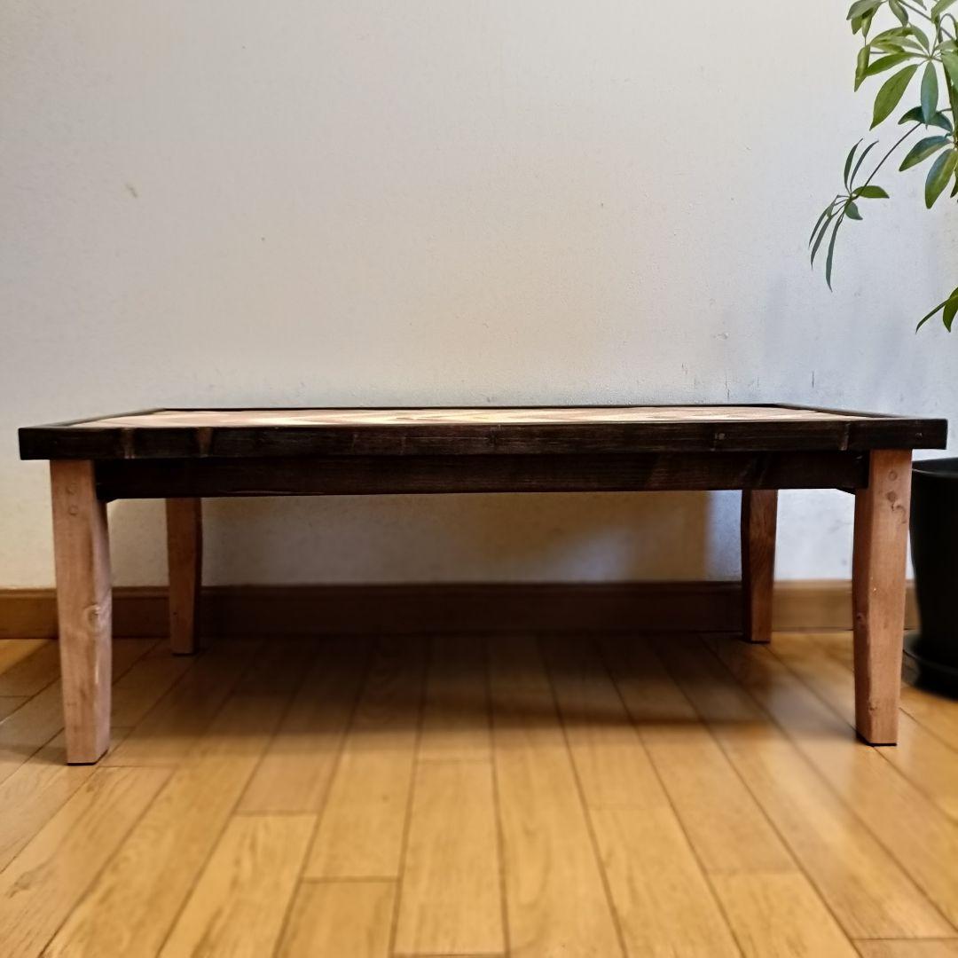 ✨ヘリンボーン柄のローテーブル✨