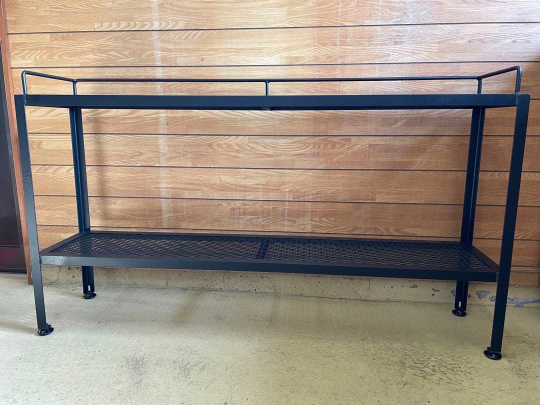 2段棚アイアン家具　アイアンラック　植物棚　　コレクション棚　多目的棚