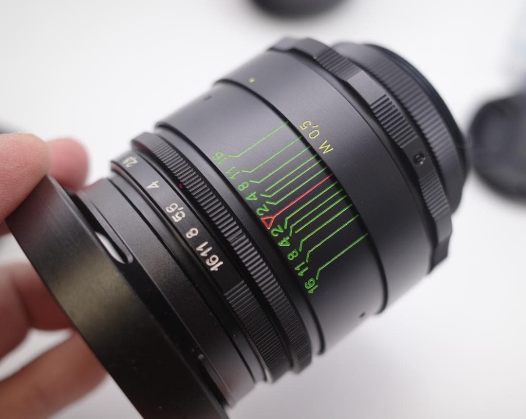 5　デッドストック　ぐるぐるボケレンズ　ヘリオス　44-2　M42アダプター付