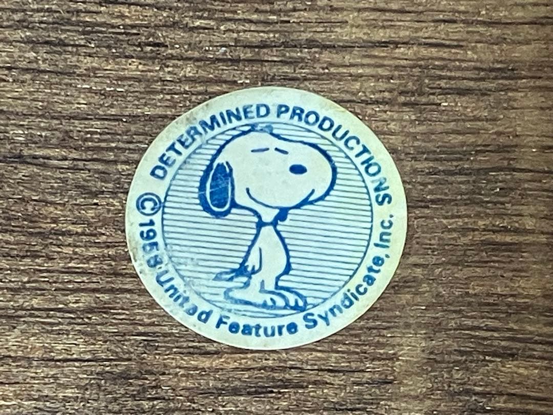 ビンテージ　限定販売品　スヌーピー　木製フィギュア　小物入れ