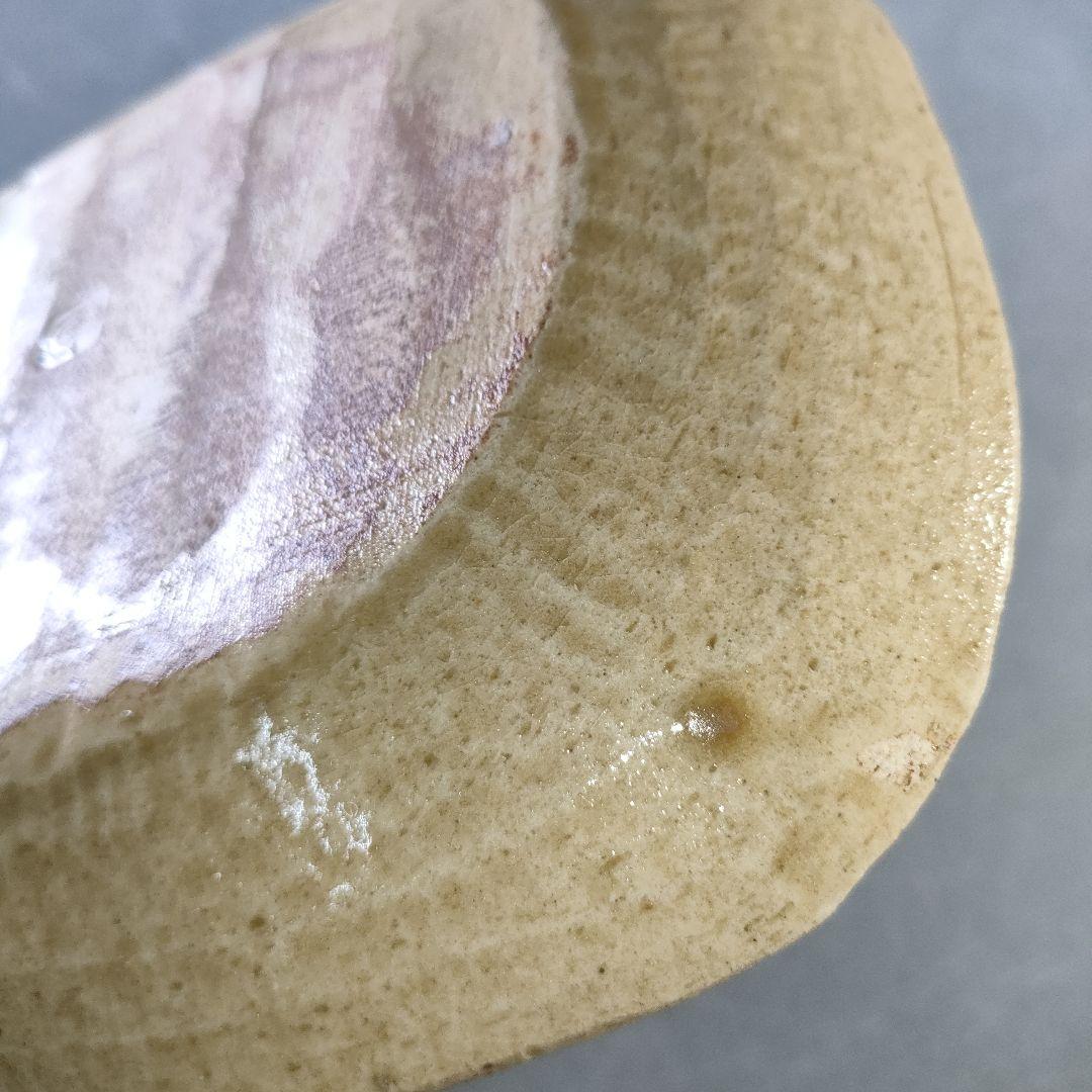 A1257-3/ 加藤伸也 作/黄瀬戸組皿5客/共箱/銘々皿/飾皿/懐石道具/