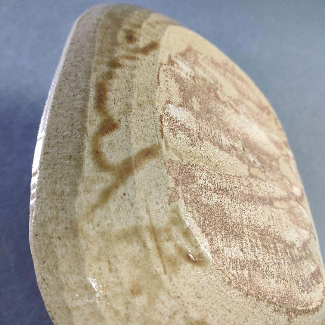 A1257-3/ 加藤伸也 作/黄瀬戸組皿5客/共箱/銘々皿/飾皿/懐石道具/