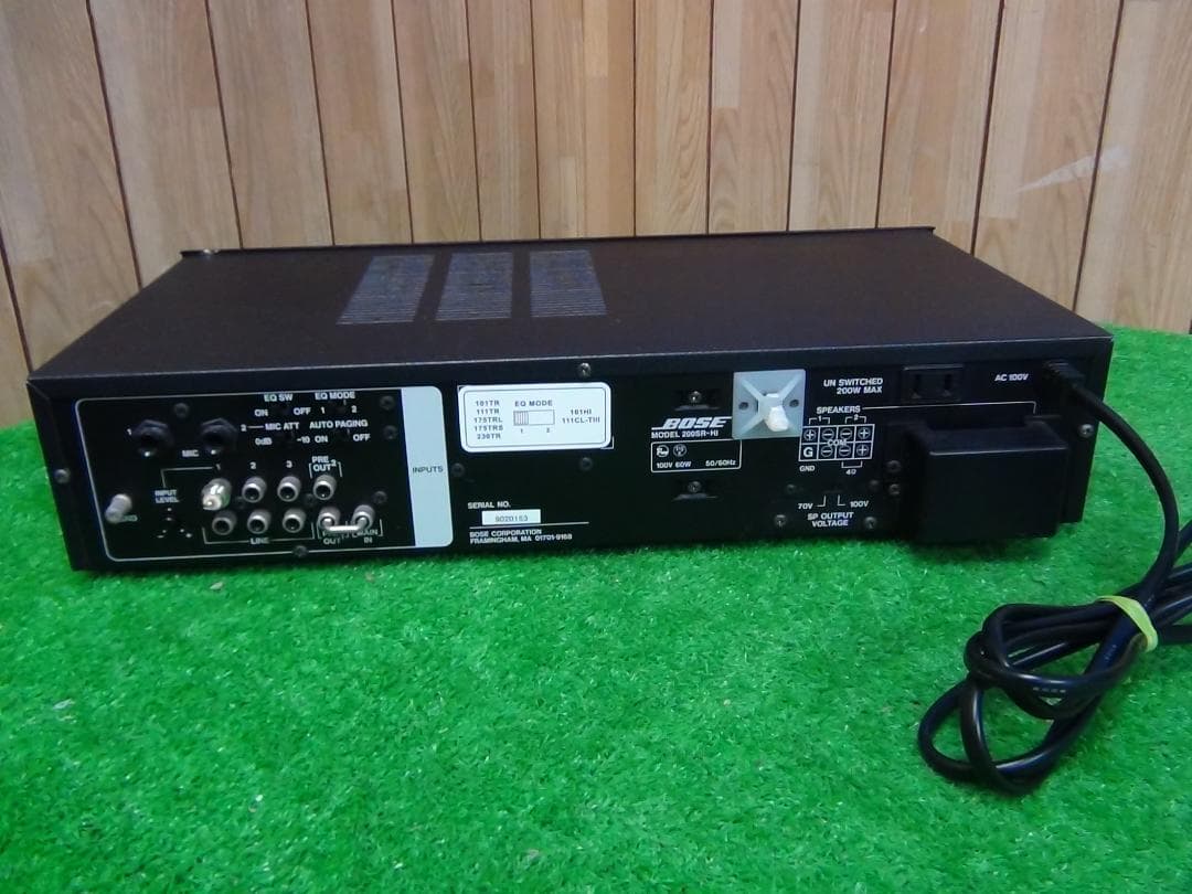 C684★BOSE ハイインピーダンスアンプ 200SR-HI 保証付・送料無料