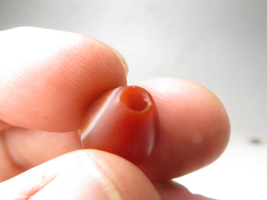 瑪瑙の古代ビーズ2個