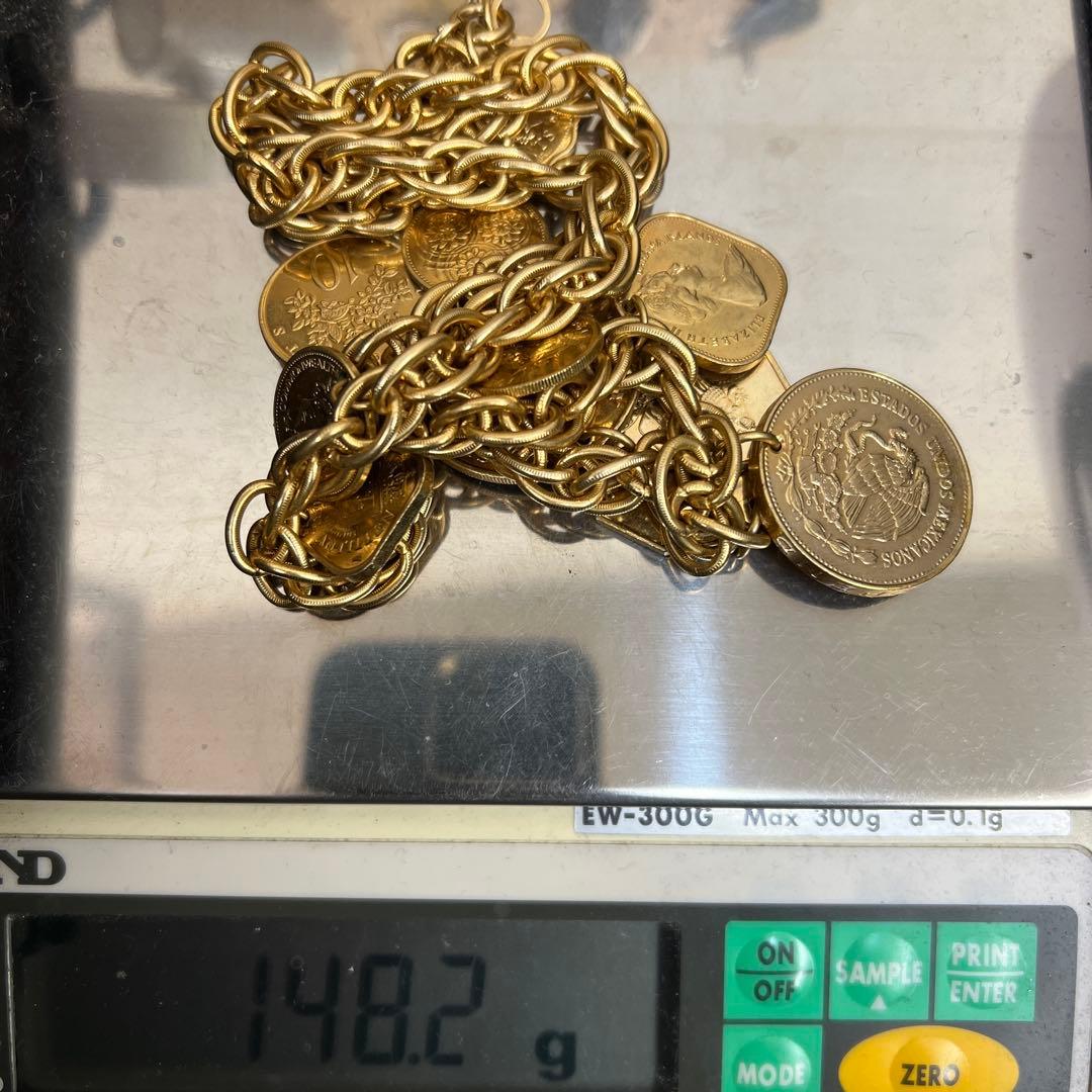 Vintage FRANKLIN MINT Coin Necklaceネックレス