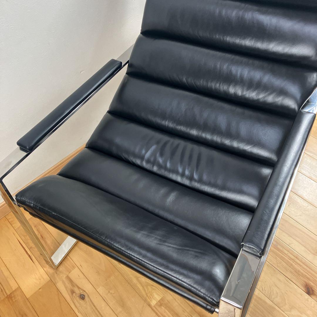 廃盤　美品　ARMONIA MODENA ラウンジチェア　高級レザー　モデナ