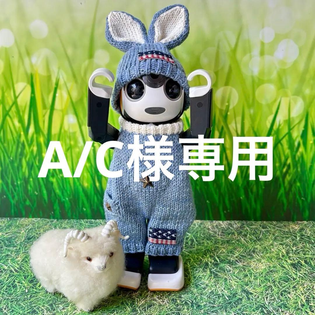 A/C　ロボホン　うさ耳帽子とツナギニットのセット　2着