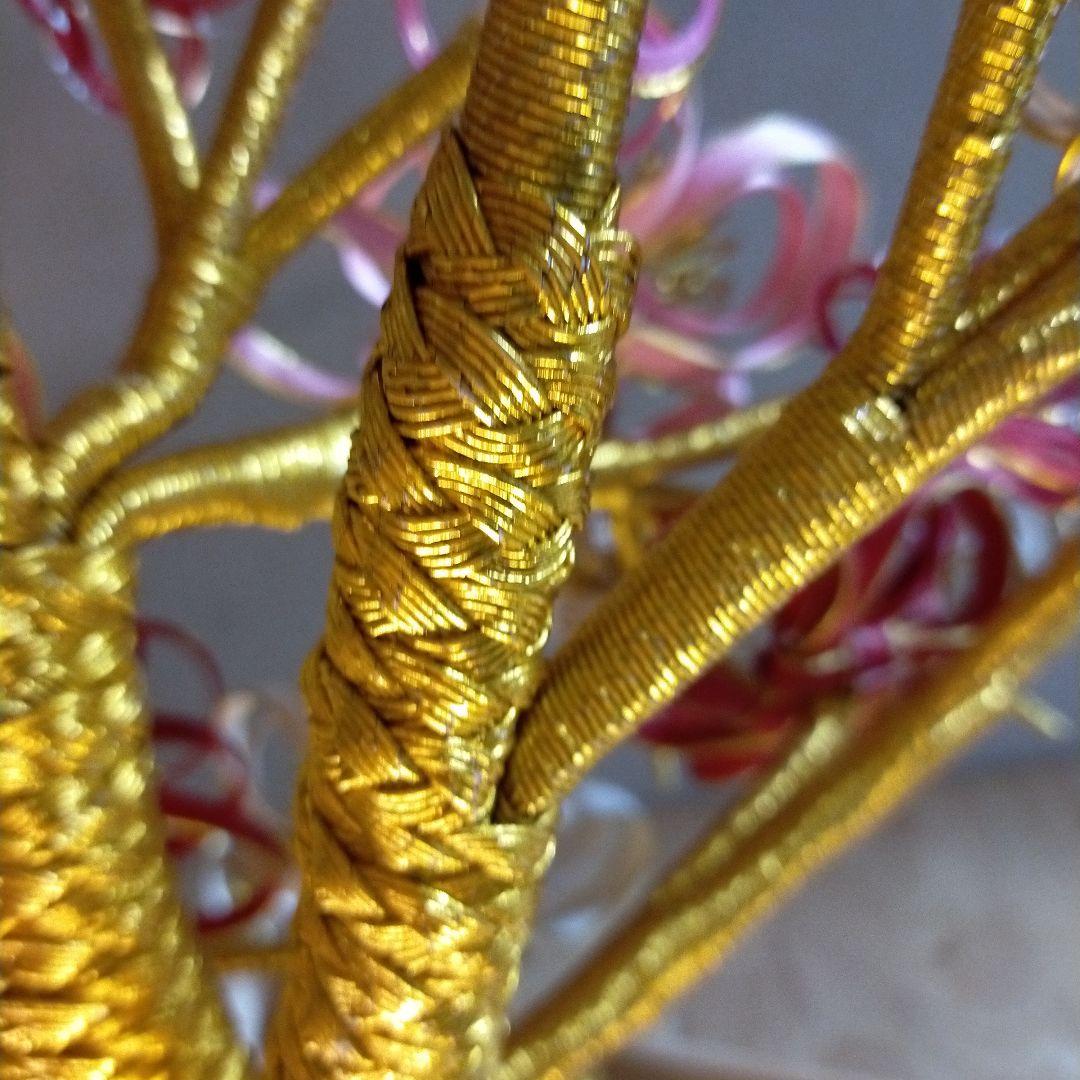 ２２７３水引の伝統工芸 梅の木 高さ55cm かなり大きさ