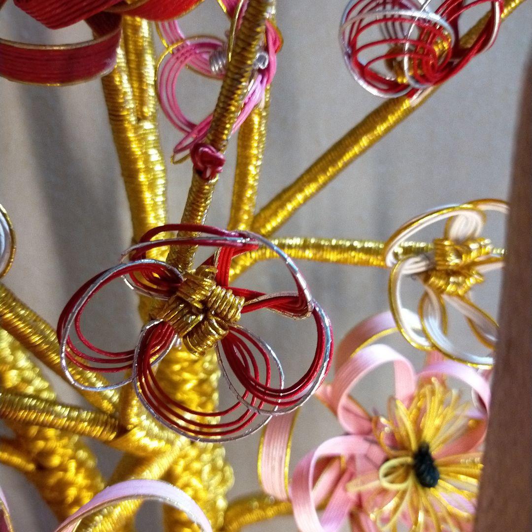 ２２７３水引の伝統工芸 梅の木 高さ55cm かなり大きさ