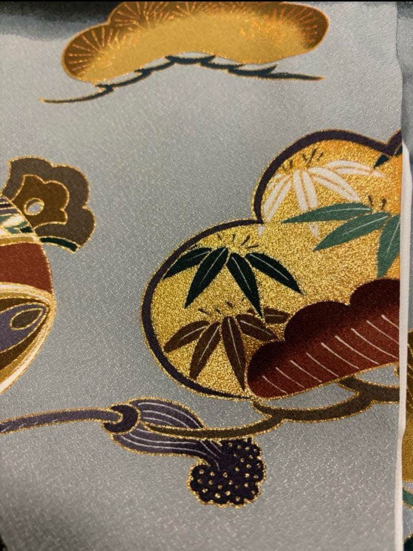 SALE　七五三　5歳男の子袴セット　黒系　キラキラ家紋　鷹　打ち出の小槌　新品