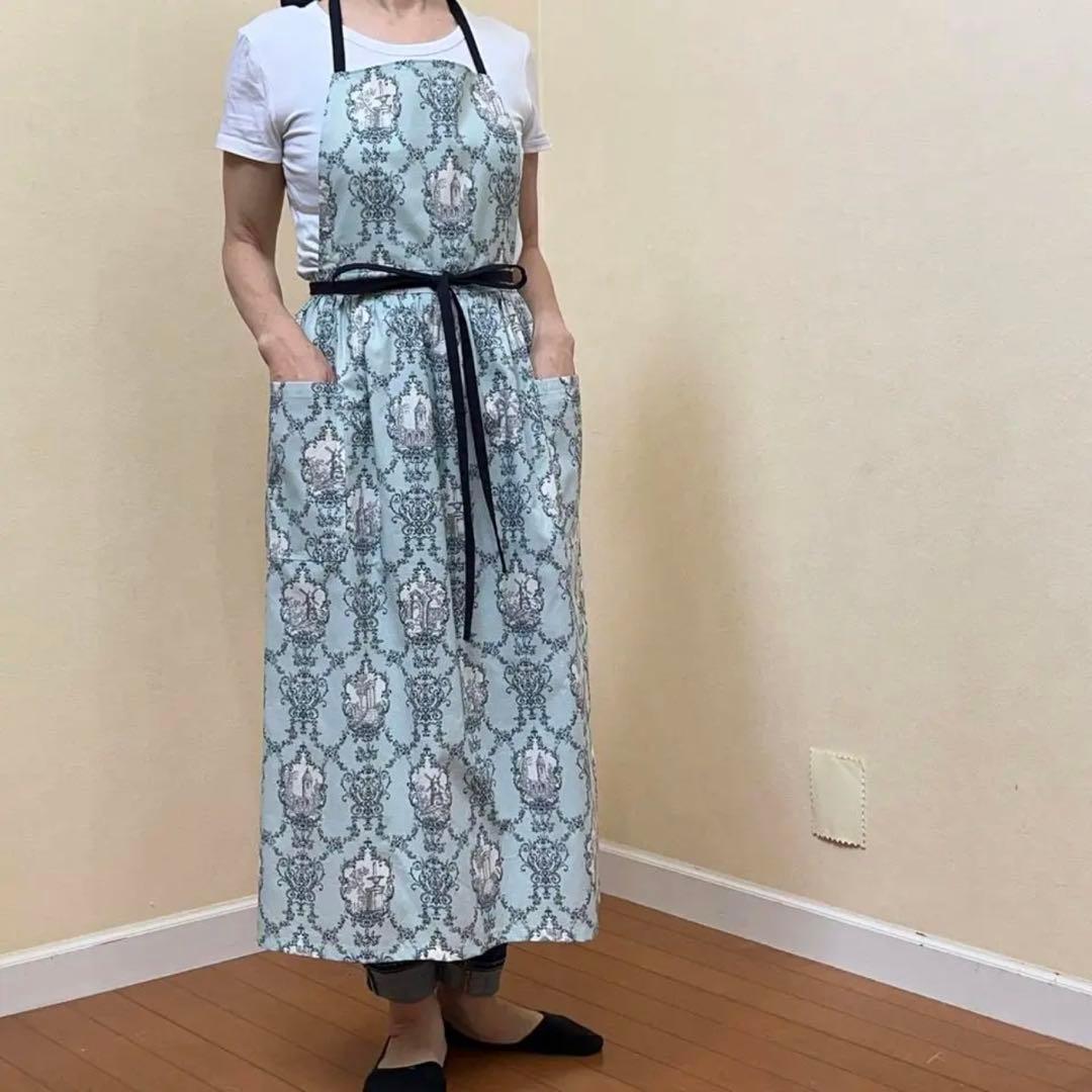 トワルドジュイ アラベスク 2wayギャザーエプロン　ハンドメイド