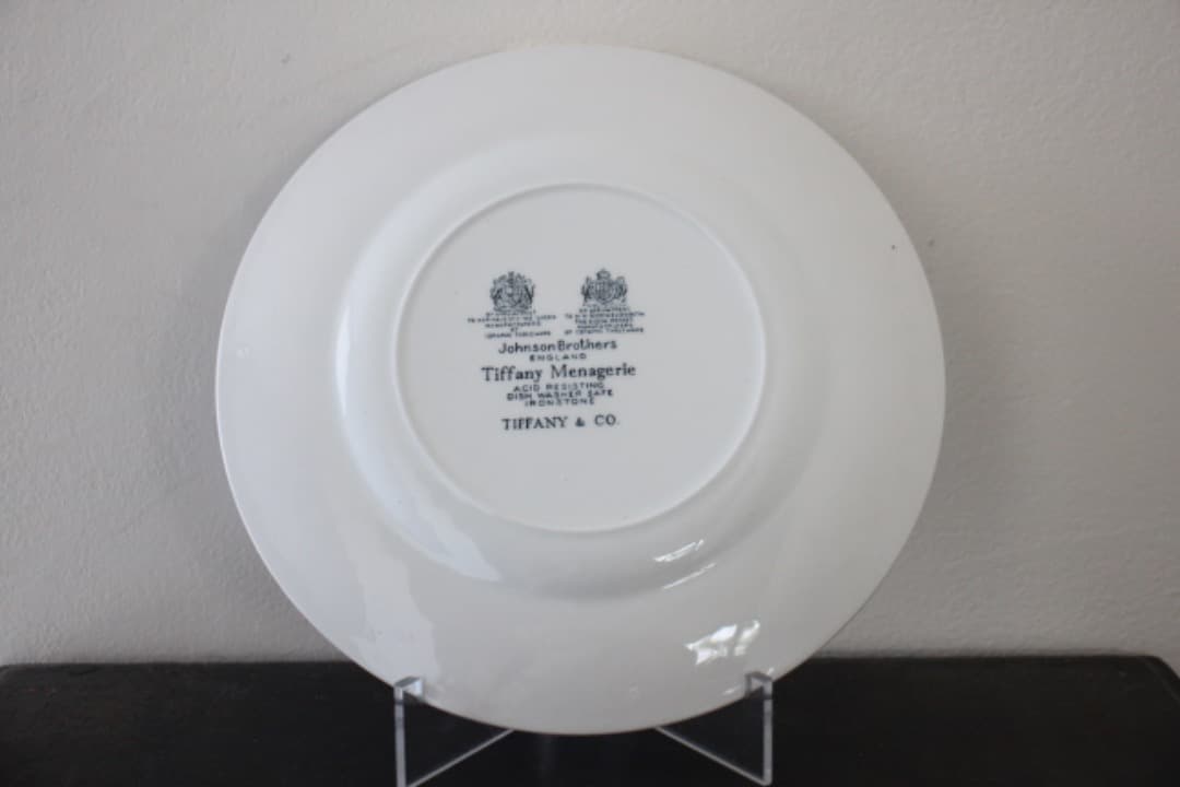 イギリス製　ティファニー×ジョンソンブラザーズ　２０cmプレート　飾り皿