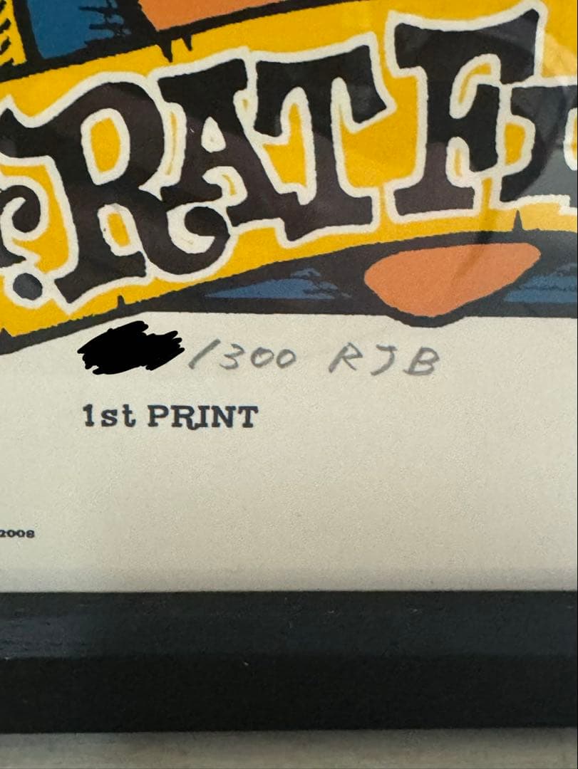 ロッキンジェリービーン Rat Fink 1st PRINT シリアルナンバー