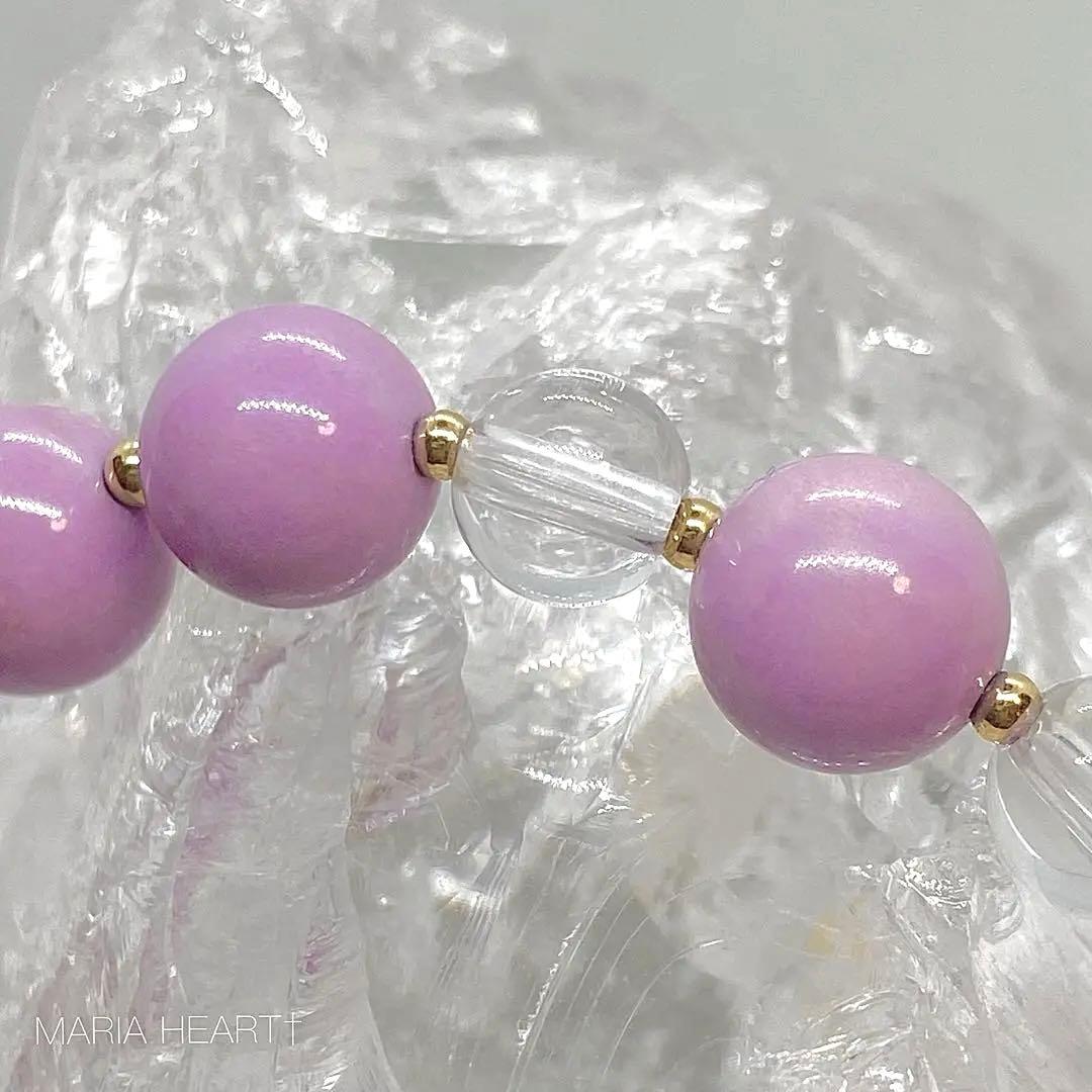 【天然石ブレスレット】心身の癒し 安心 フォスフォシデライト クリスタル