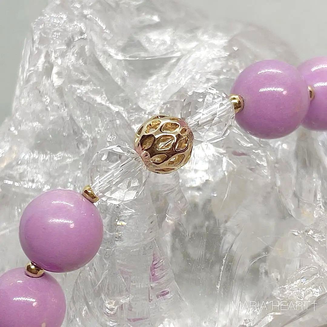 【天然石ブレスレット】心身の癒し 安心 フォスフォシデライト クリスタル