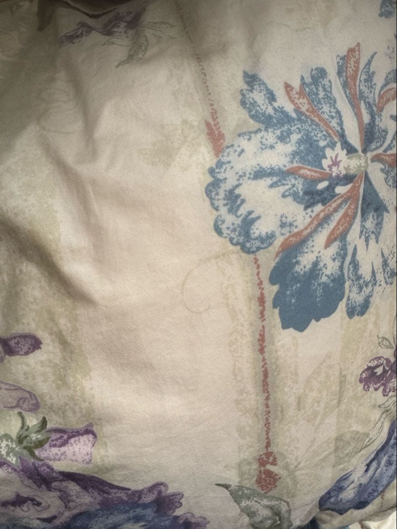 花柄 羽毛掛け布団