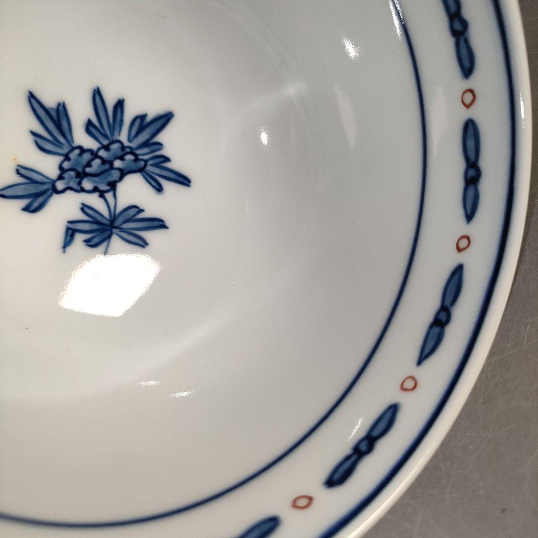 A1322-2/有田焼/源右衛門窯/染錦獅子牡丹絵飯碗4客/共箱/飾鉢/懐石道具